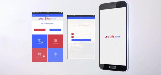 JolyMoters app screens