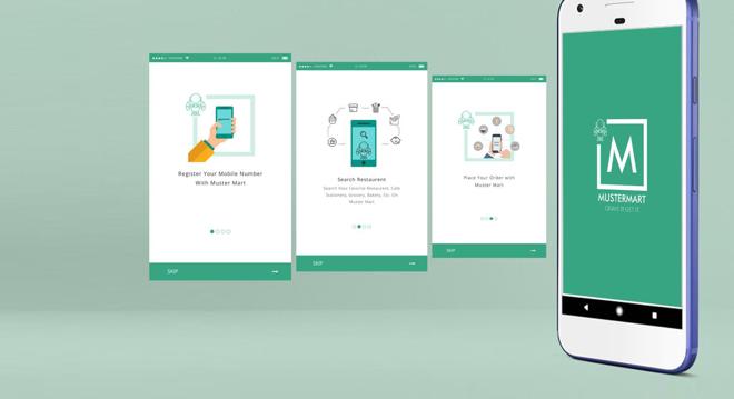 MasterMart app screens